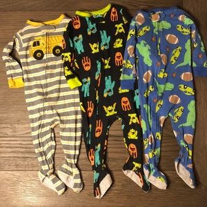 Baby’s 3-Pack Full Length Footie Pajamas